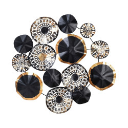 Décoration murale BALMI Black & Gold  - 74x74cm 