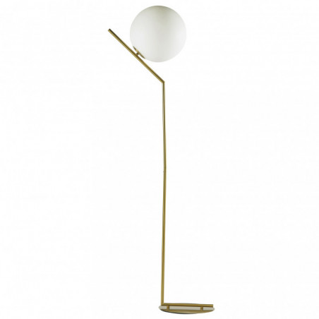Lampadaire COSMO 2 globes - Laiton doré & Verre soufflé Lampadaire COSMO 2 globes - Laiton doré & Verre soufflé