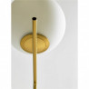 Lampe à poser COSMO - Laiton doré & Verre opalin
