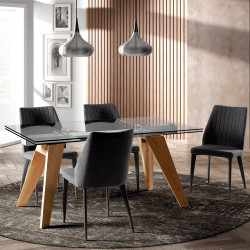 Table à manger EXTENSIA - 160-240cm - Chêne