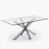 Table à manger PERLAS - Inox poli