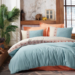 Parure de lit en Coton renforcé OLIA - 1 place - 160 x 240cm