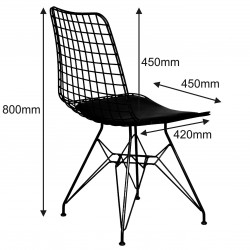 Chaise EDGY - Black