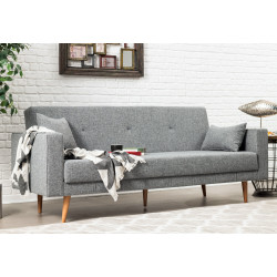Canapé convertible 3 places CLAX - Gris Chiné