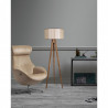 Lampadaire à poser MALO chêne cendré - 3 coloris au choix