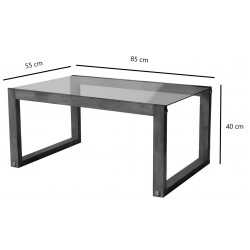 Table basse rectangulaire - PURIST chêne