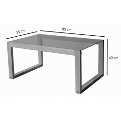 Table basse rectangulaire - PURIST chêne MIEL