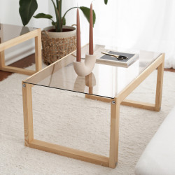 Table basse rectangulaire - PURIST chêne MIEL
