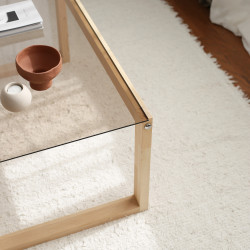 Table basse rectangulaire - PURIST chêne MIEL