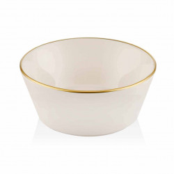 Saladier 23cm - MUST - Blanc & Or
