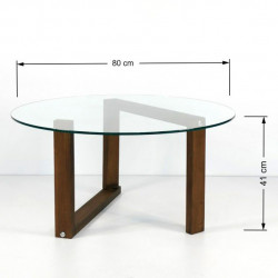 Table basse ronde - LYNE Accacia