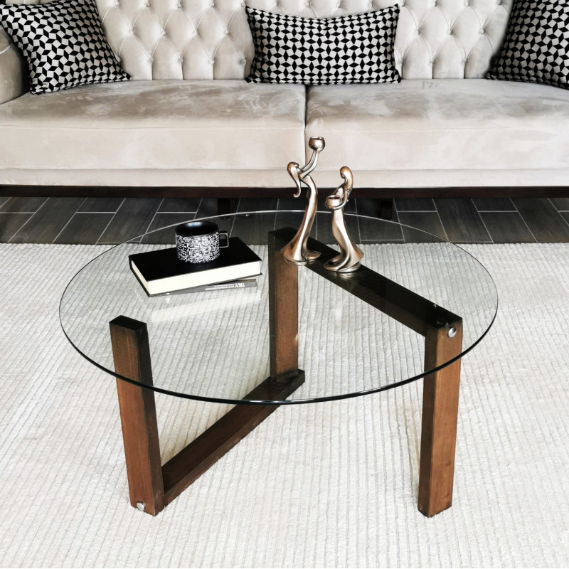 Table basse ronde - LYNE Accacia
