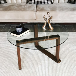 Table basse ronde - LYNE Accacia