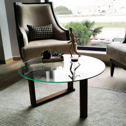 Table basse ronde - LYNE Accacia