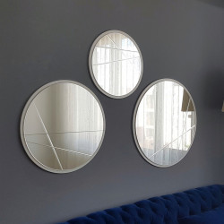 Ensemble de TROIS miroirs DIAGO ronds