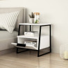 Table de chevet SHANY - Blanc ou Taupe