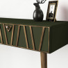 Console TIMOURY - Noyer & Vert Garden