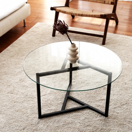 Table basse ronde - ELISE Black Table basse ronde - ELISE Black
