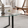 Table basse ronde - ELISE Black