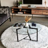Table basse ronde - ELISE Black