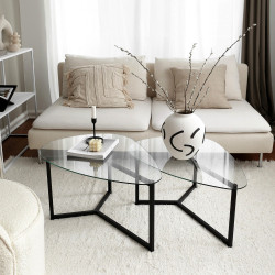 Duo de tables organiques - NEO Black