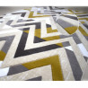 Tapis RAFT - Gris & Moutarde - 230 x 150 cm