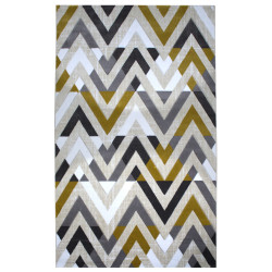 Tapis RAFT - Gris & Moutarde - 230 x 150 cm