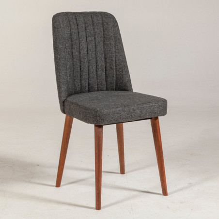 Chaise MINTY Noyer - 4 Coloris au choix