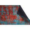Tapis MANCHA - Cyan & Rouille - 230 x 150 cm