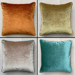 Coussin KINGDOM passepoil contrastant - 4 finitions au choix