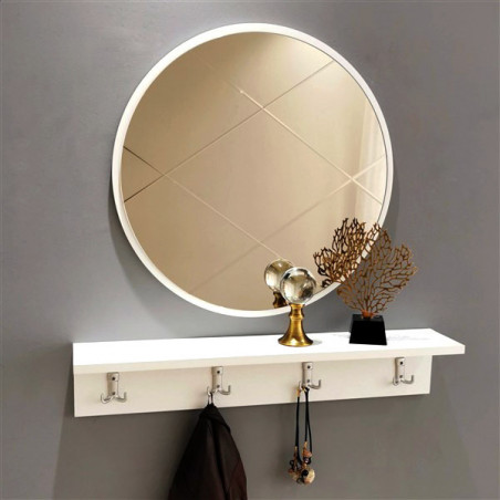 Ensemble d'entrée DIAGO avec miroir ambré Ensemble d'entrée DIAGO avec miroir ambré