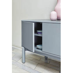 Meuble télé TADJ - Pearl Grey & Oak Edition