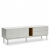Meuble télé TADJ - Pearl Grey & Oak Edition