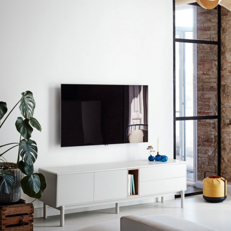 Meuble télé TADJ - Pearl Grey & Oak Edition Meuble télé TADJ - Pearl Grey & Oak Edition