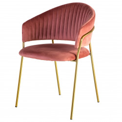 Fauteuil VAMO Velvet Green & Gold