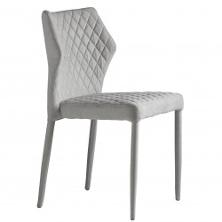 Chaise ALMA - Toile Gris chiné