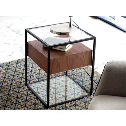  Table de chevet ou d'appoint FLORENCE - Noyer