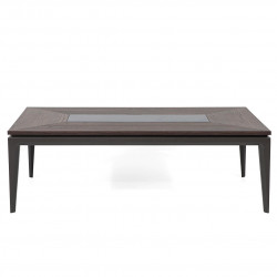 Table basse FIDJI - Noyer & Laque précieuse