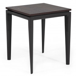 Table d'appoint FIDJI - Noyer & Laque précieuse
