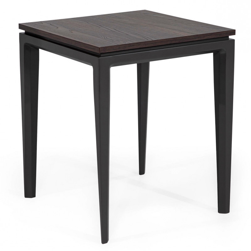 Table d'appoint FIDJI - Noyer & Laque précieuse