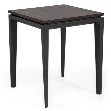 Table d'appoint FIDJI - Noyer & Laque précieuse Table d'appoint FIDJI - Noyer & Laque précieuse