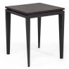 Table d'appoint FIDJI - Noyer & Laque précieuse