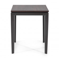 Table d'appoint FIDJI - Noyer & Laque précieuse
