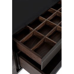 Commode FIDJI - Noyer & Laque précieuse