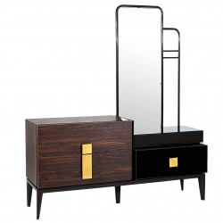 Commode FIDJI - Noyer & Laque précieuse