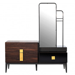 Commode FIDJI - Noyer & Laque précieuse
