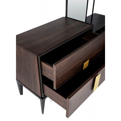 Commode FIDJI - Noyer & Laque précieuse