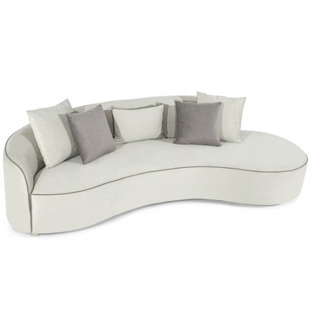 Canapé 4 places MOON - Velours Gris Cachemire Canapé 4 places MOON - Velours Gris Cachemire