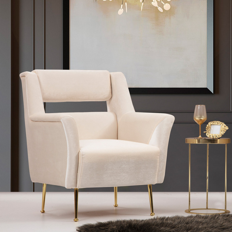 Fauteuil CARLOTTI - Velvet Cream
