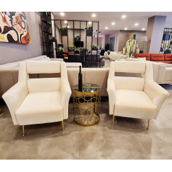 Fauteuil CARLOTTI - Velvet Cream
